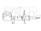 Right front gas shock absorber thumb
