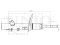Left front gas shock absorber thumb