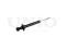 Rear gas shock absorber thumb