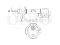 Right front gas shock absorber thumb