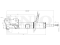 Right front gas shock absorber thumb