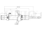Left front gas shock absorber thumb