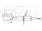 Left front gas shock absorber thumb