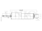 Front gas shock absorber thumb