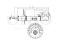Left front gas shock absorber thumb