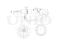 Left front gas shock absorber thumb