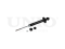 Rear gas shock absorber thumb