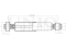 Rear gas shock absorber thumb