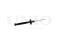 Rear gas shock absorber thumb