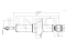 Rear gas shock absorber thumb
