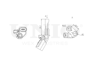 Датчик ABS задний левый photo