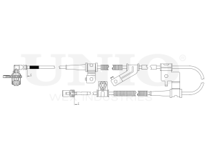 Датчик ABS передний правый photo