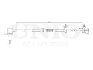 Датчик ABS задний левый photo