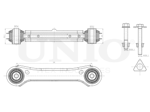 Рычаг подвески поперечный задний верхний правый photo