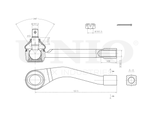 Left tie rod end photo