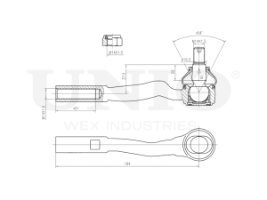 Right tie rod end photo
