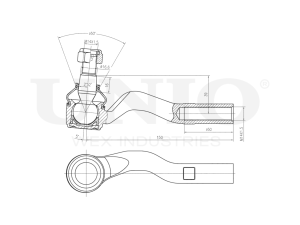 Left tie rod end photo