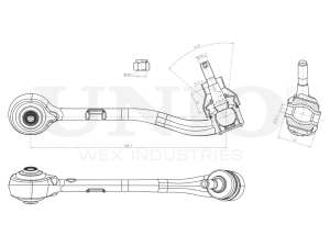 Front lower left transverse suspension arm photo