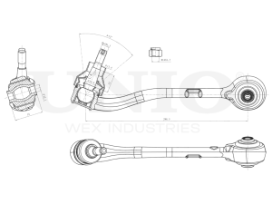 Front lower right transverse suspension arm photo
