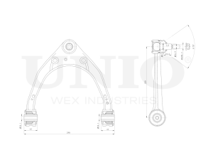 Front upper transverse suspension arm photo
