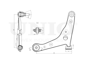 Front lower right transverse suspension arm photo