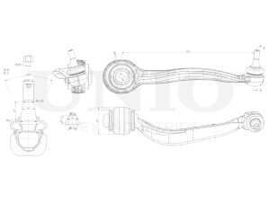 Front lower right transverse suspension arm photo