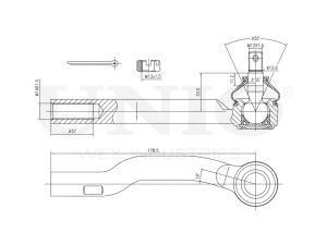 Left tie rod end photo