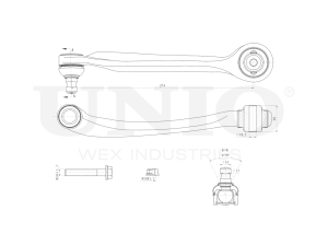 Front upper right transverse suspension arm photo