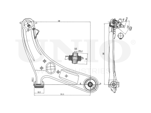 Front lower right transverse suspension arm photo