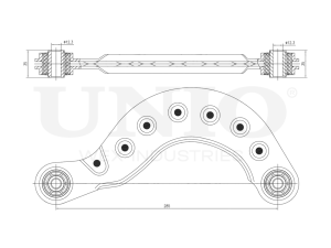 Rear upper transverse suspension arm photo