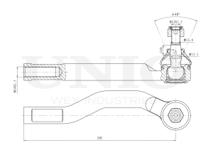 Right tie rod end photo