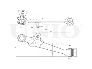 Front lower left transverse suspension arm photo