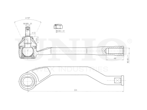 Left tie rod end photo