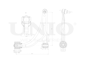 Front lower left transverse suspension arm photo