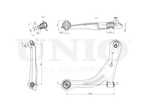 Front lower left transverse suspension arm photo