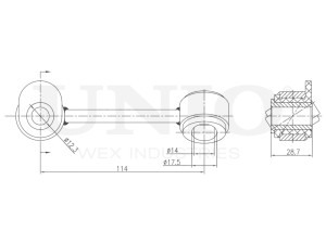 Front left stabilizer link photo