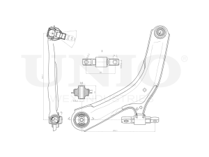 Front lower right transverse suspension arm photo