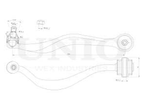 Front lower left transverse suspension arm photo