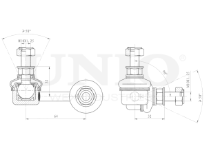 Front left stabilizer link photo