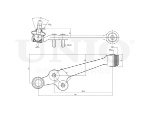 Front lower right transverse suspension arm photo