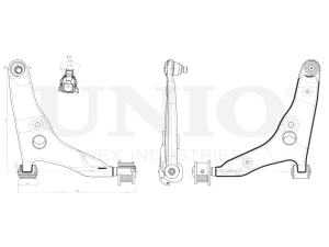 Front right transverse suspension arm photo