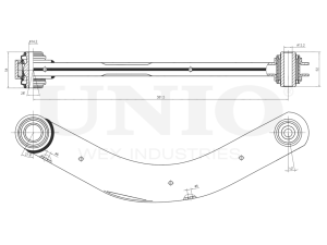 Rear upper transverse suspension arm photo