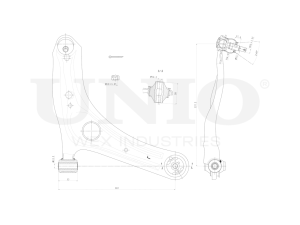 Front lower right transverse suspension arm photo