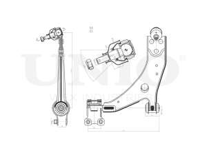 Front lower left transverse suspension arm photo