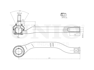 Left tie rod end photo