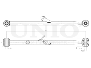 Rear lower right transverse suspension arm photo