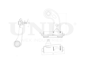 Front upper right transverse suspension arm photo
