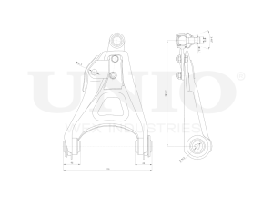 Front lower left transverse suspension arm photo