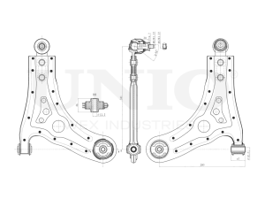 Front lower right transverse suspension arm photo