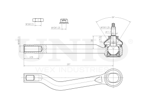 Left tie rod end photo